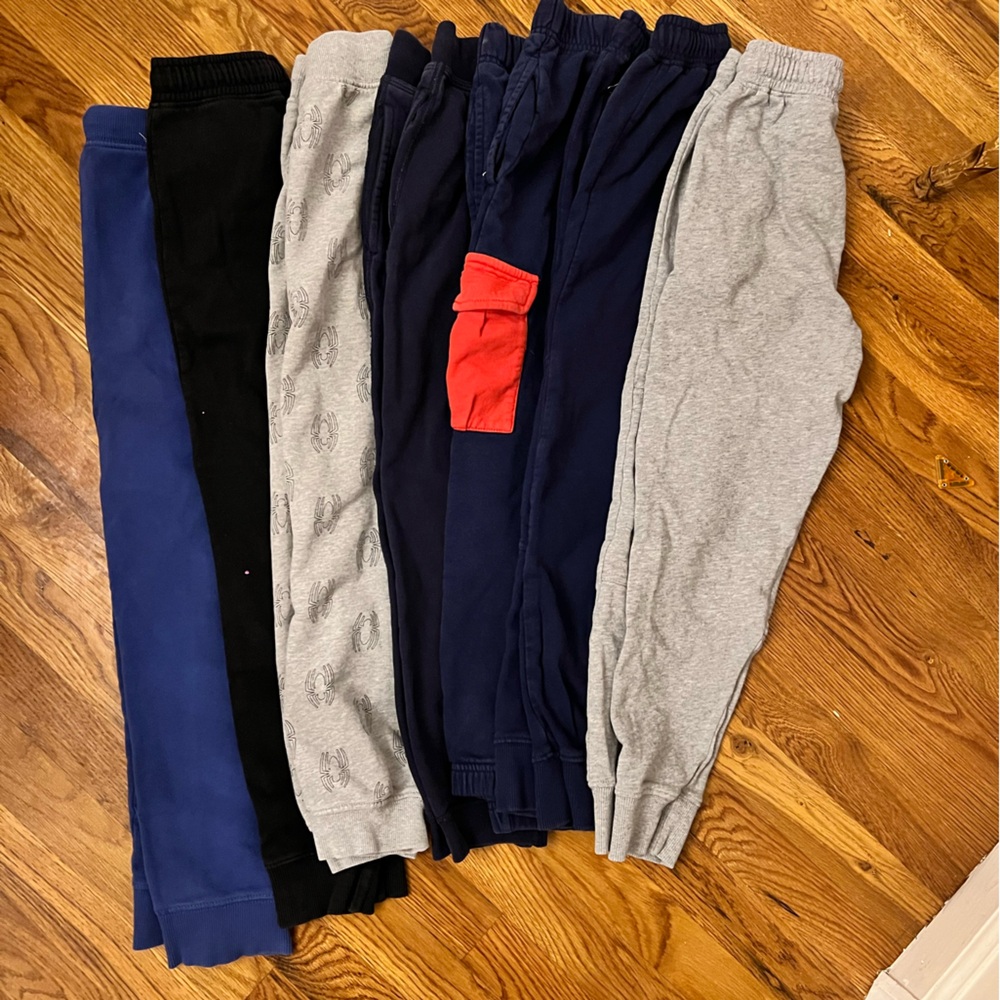 Hanna Andersson lot of 7 pairs of sweatpants size 130 US 8